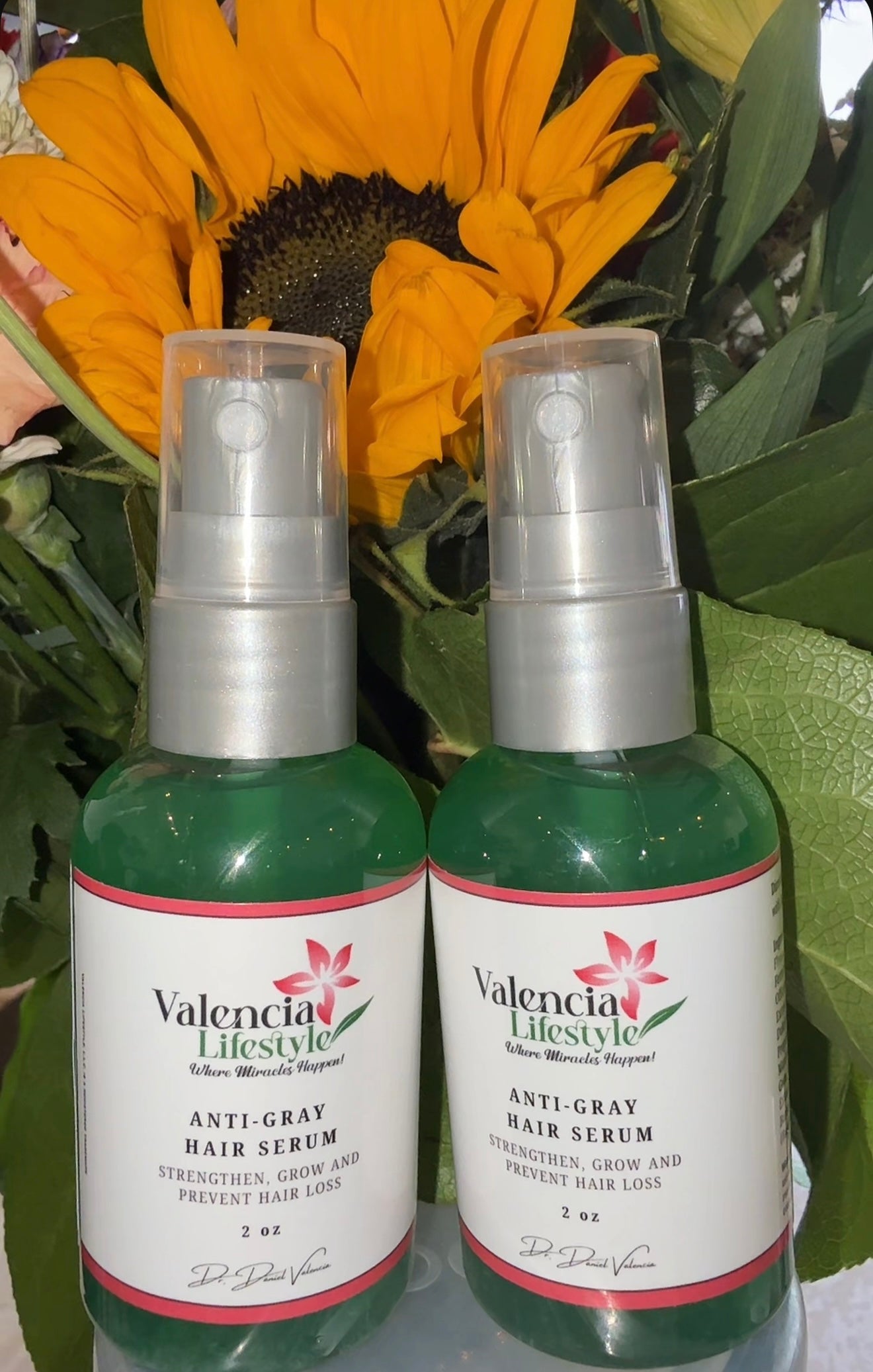 2 Bottles of Anti-Gray and Hair Loss Prevention Serum