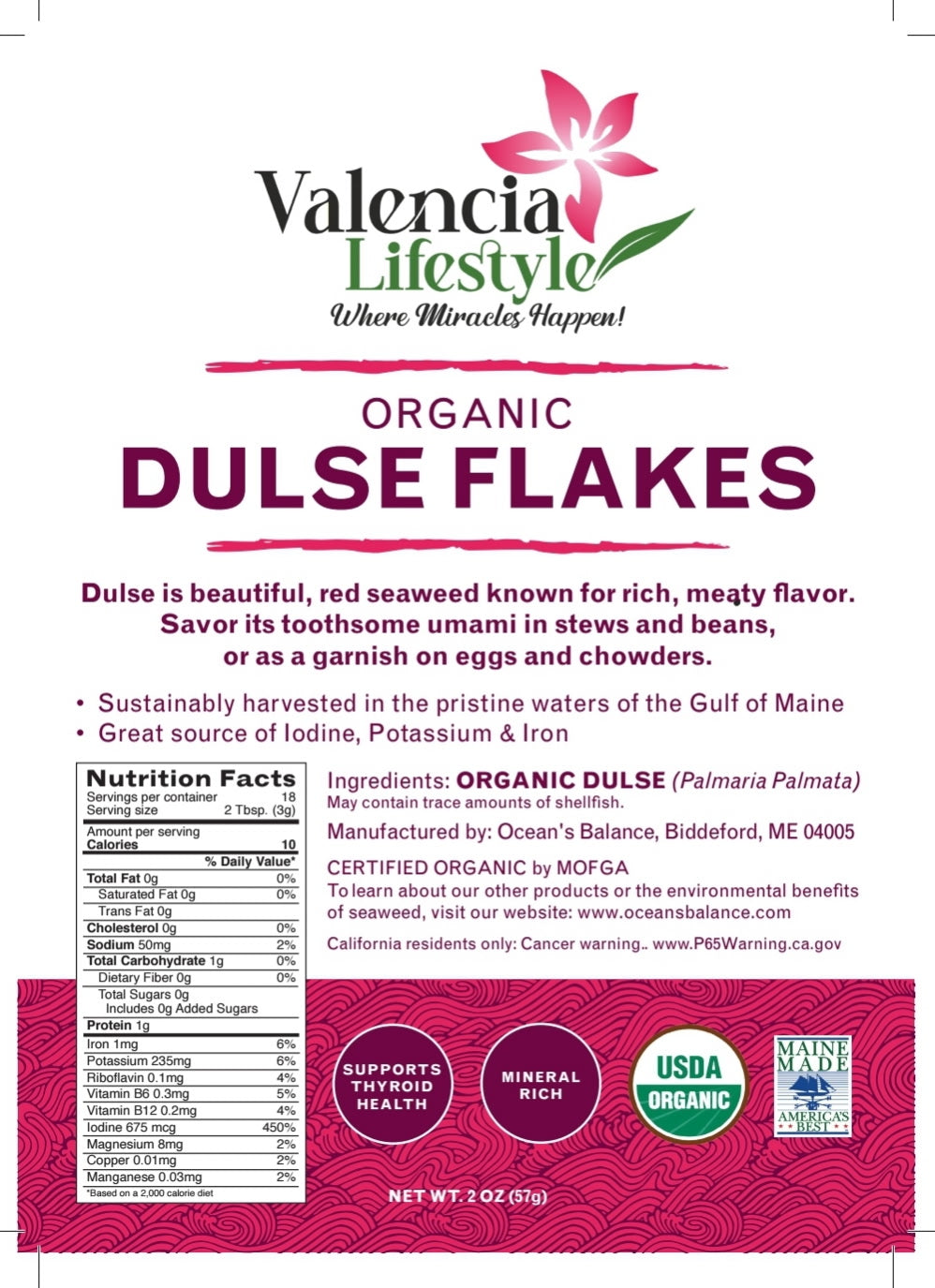 ( Presale/Preventa ) Alga Dulse (seaweed)