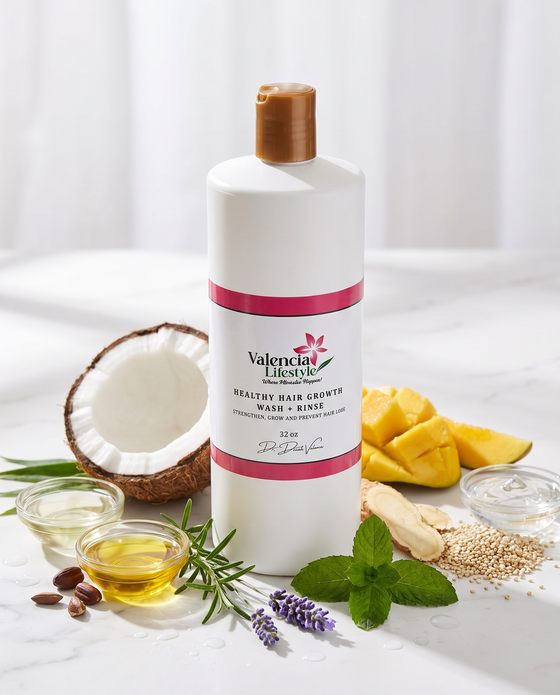 Shampoo/acondicionador 2 en 1 (32 oz) Ingredientes y función