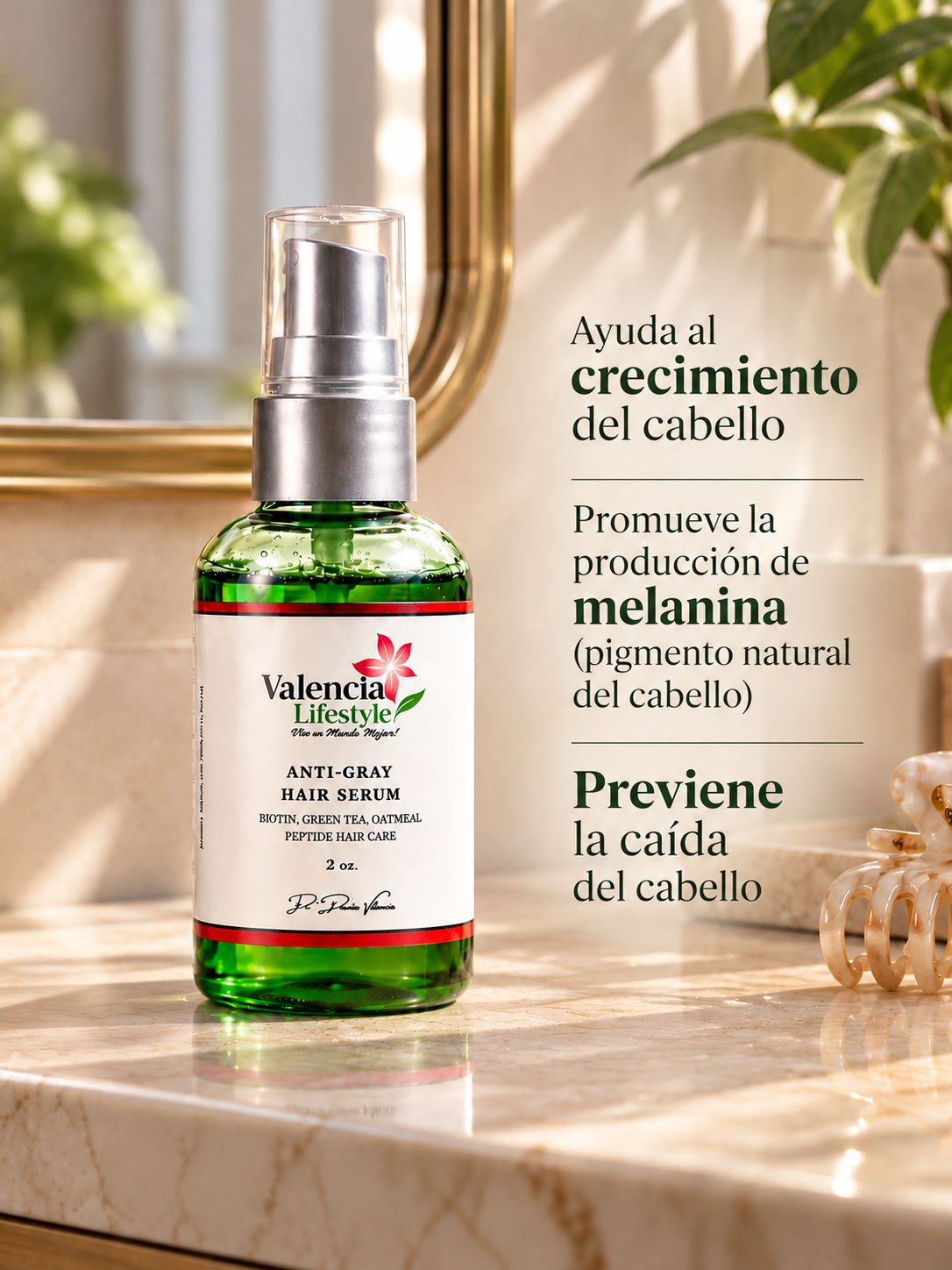 2oz Anti-Gray Hair Serum/Bottle